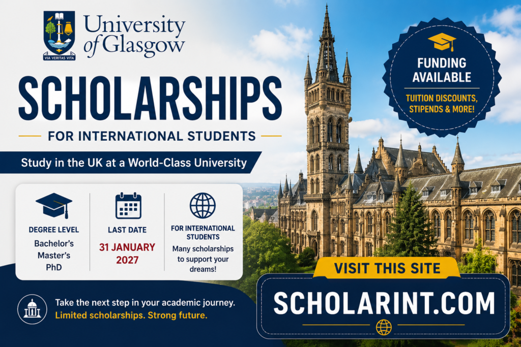 University of Glasgow Scholarships for International Students 2027