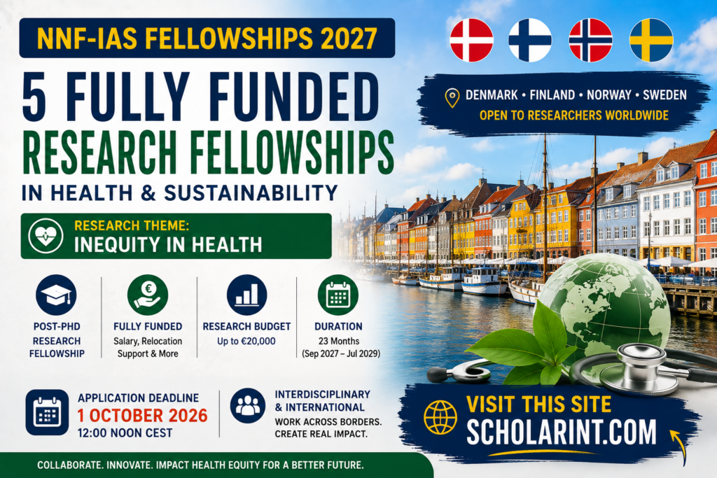 Five Fully Funded NNF-IAS Fellowships 2027