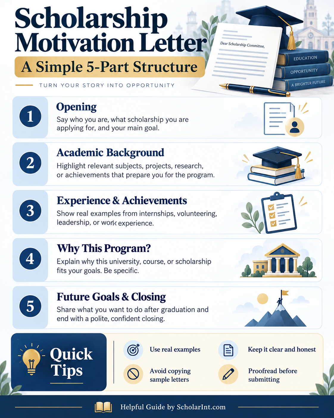 Scholarship Motivation Letter
