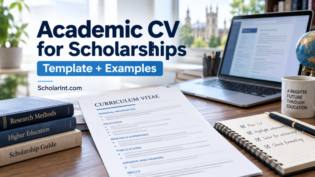 Academic CV for Scholarships