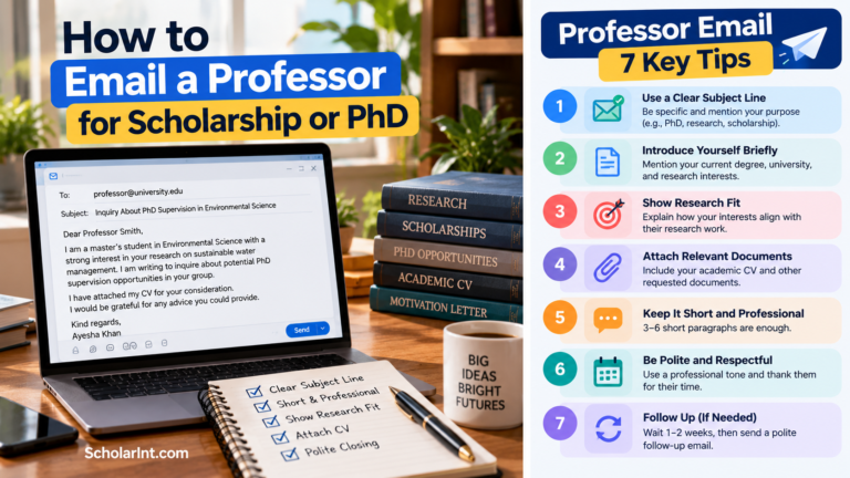 How to Email a Professor for Scholarship or PhD