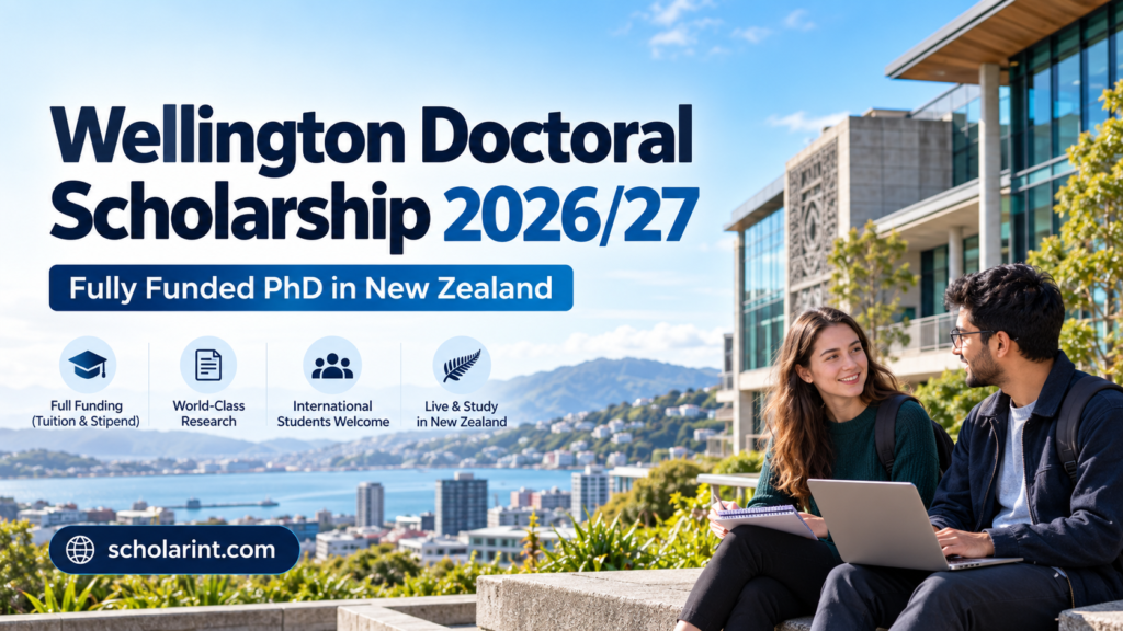 Wellington Doctoral Scholarship 2027