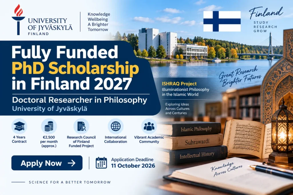 Fully Funded PhD in Finland 2027